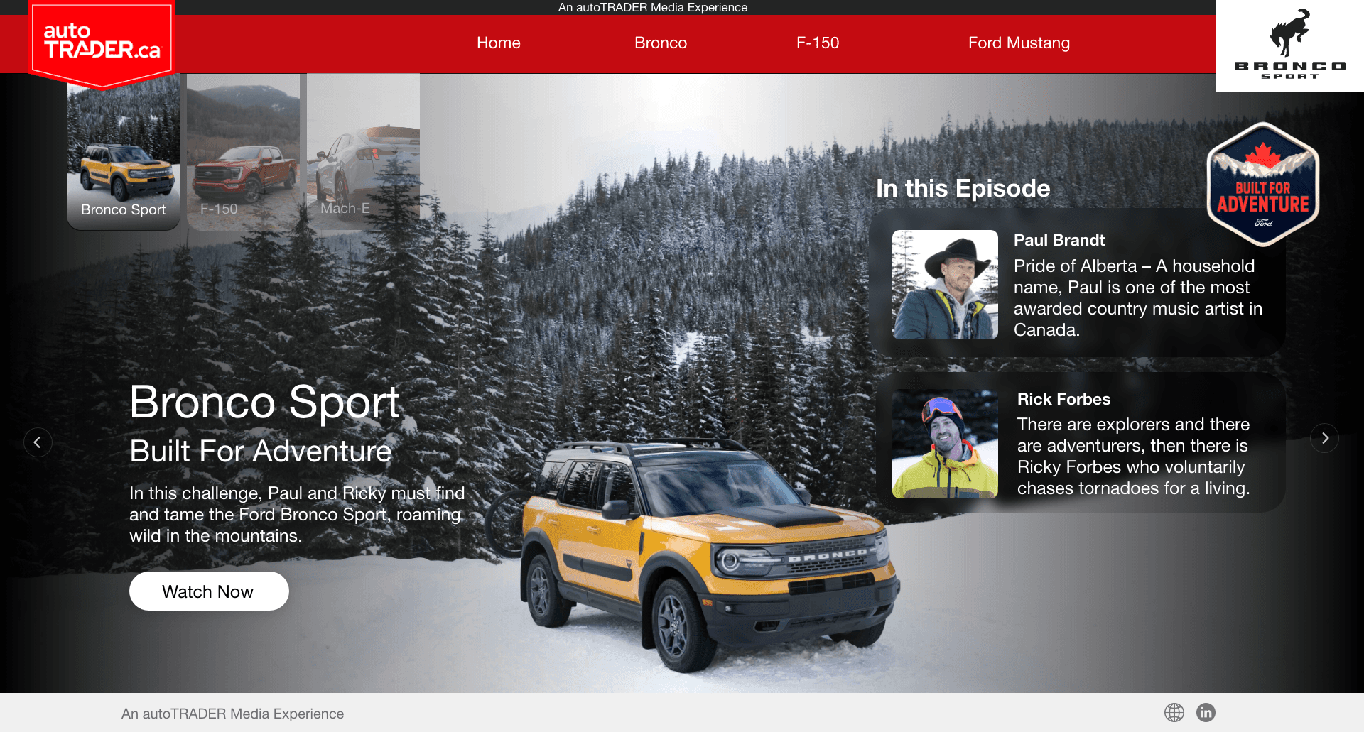 AutoTrader marketplace search overview screen.